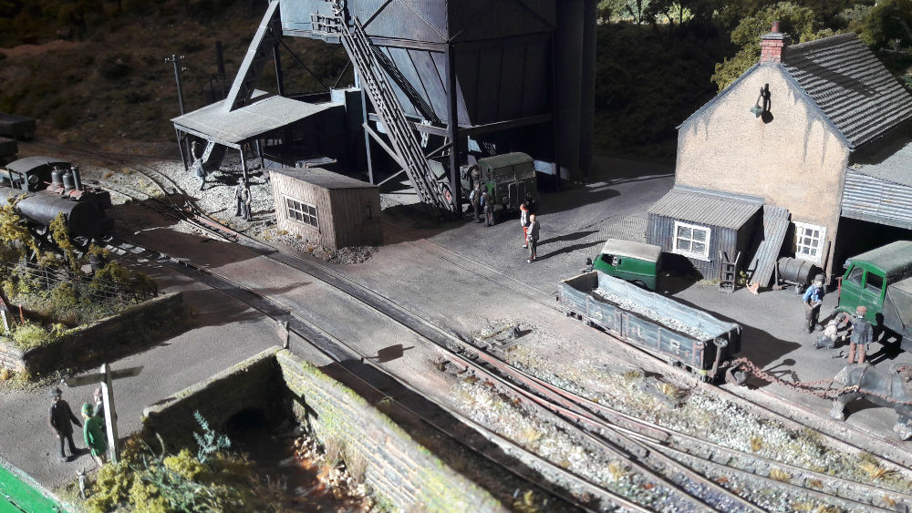 View of the level crossing into the yard