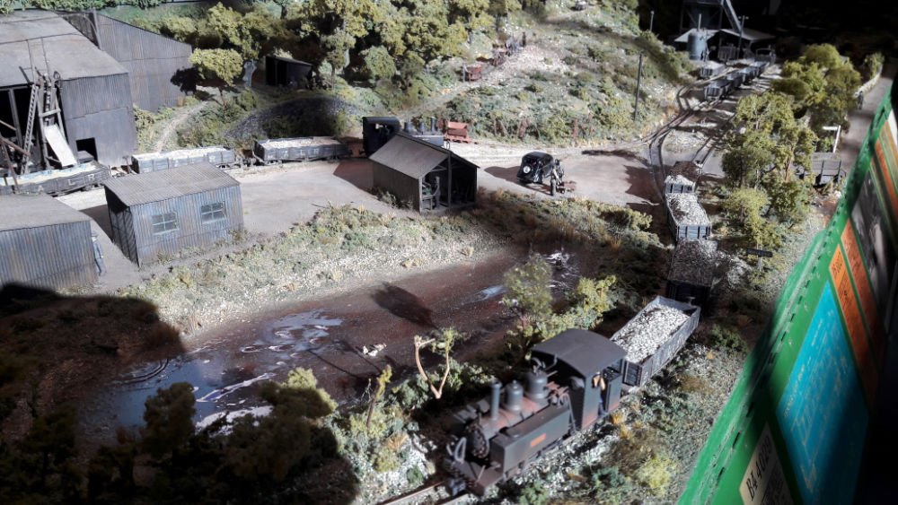 The layout in natural sunlight